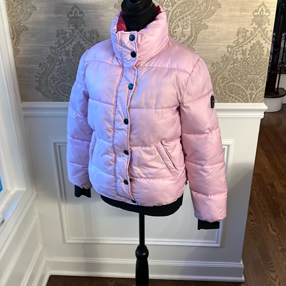 Noize Avalon Puffer Jacket, Size XL in violet pink
